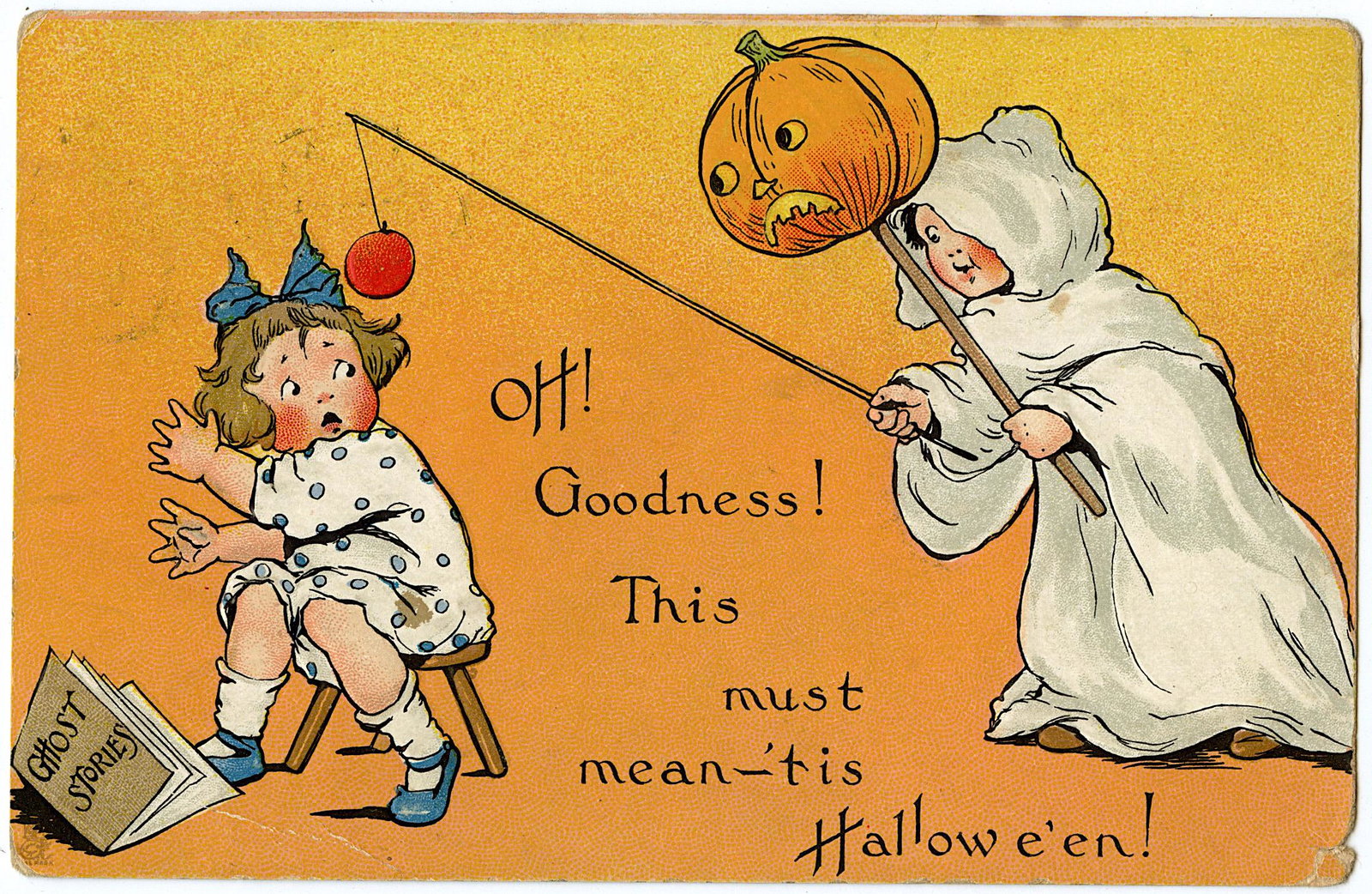 Antique Vintage Rare Postcard Halloween: The dimensions of an antique/vintage postcard are Approx. 5.5"x 3.5" (small variances can occur). ABOUT SHIPPING: This lot is located in Boca Raton, Fl and its shipment will be made directly by Arteli