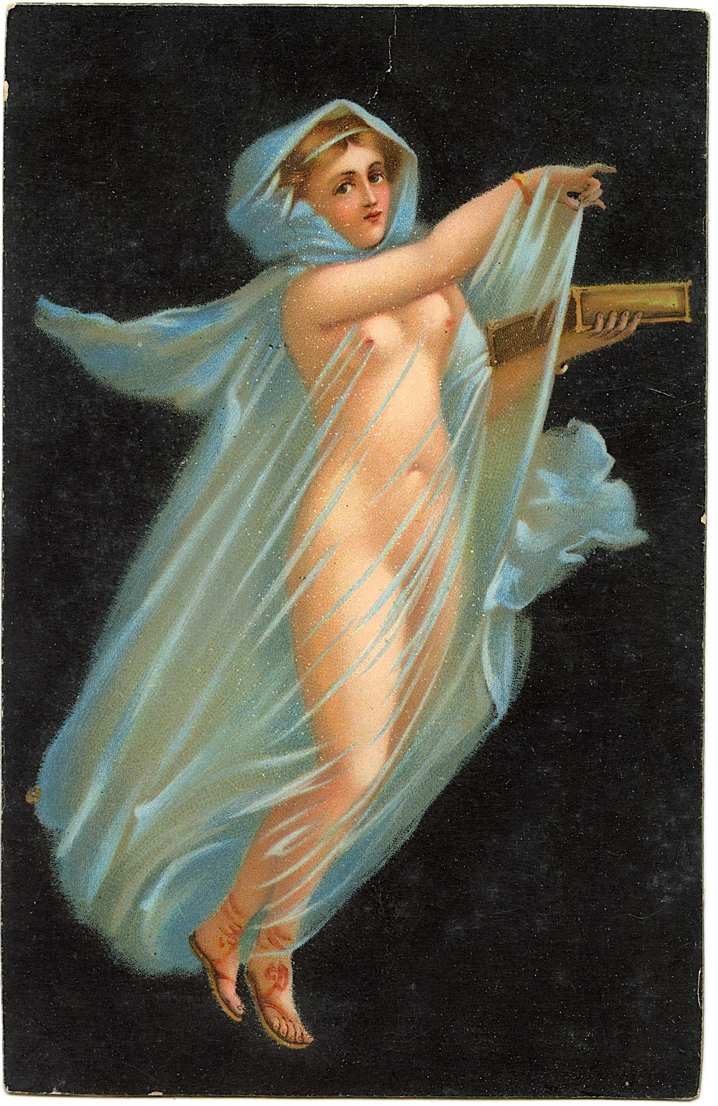 Antique Vintage Rare Postcard Artistic Nude Female: The dimensions of an antique/vintage postcard are Approx. 5.5"x 3.5" (small variances can occur). ABOUT SHIPPING: This lot is located in Boca Raton, Fl and its shipment will be made directly by Arteli