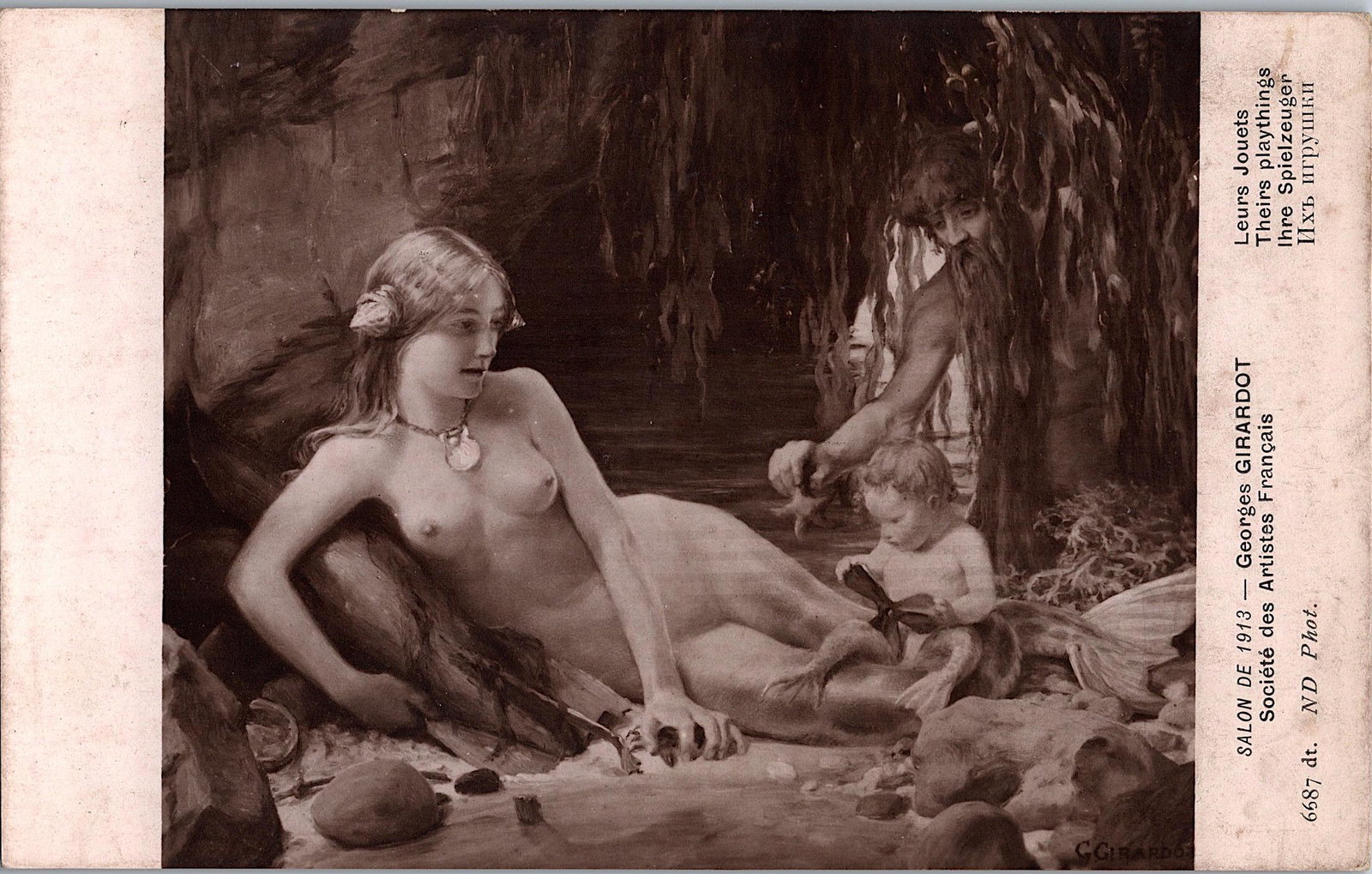 Antique Vintage Rare Postcard Artistic Nude Female: The dimensions of an antique/vintage postcard are Approx. 5.5"x 3.5" (small variances can occur). ABOUT SHIPPING: This lot is located in Boca Raton, Fl and its shipment will be made directly by Arteli