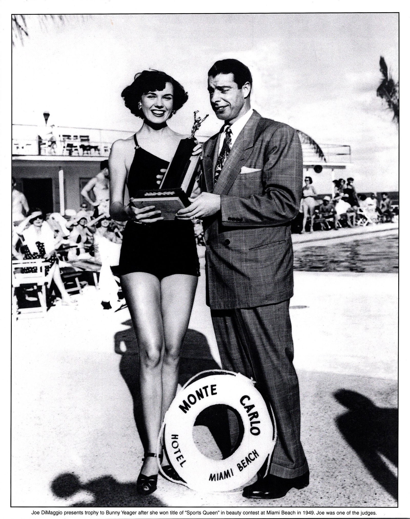 BUNNY YEAGER Original Litho. Pin Up Joe DiMaggio (1 of 1)