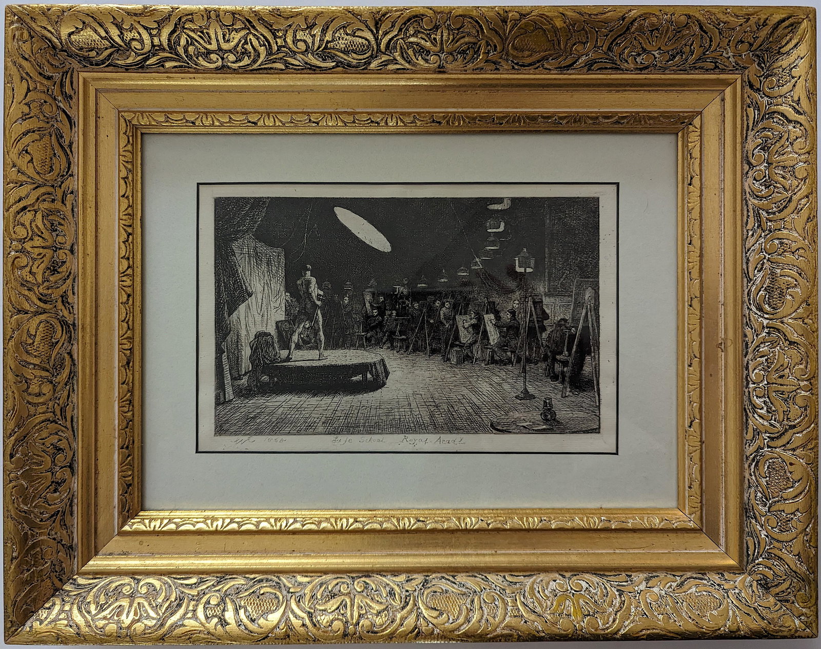 CHARLES WEST COPE RA Antique Etching Life School, Royal Academy (1 of 5)