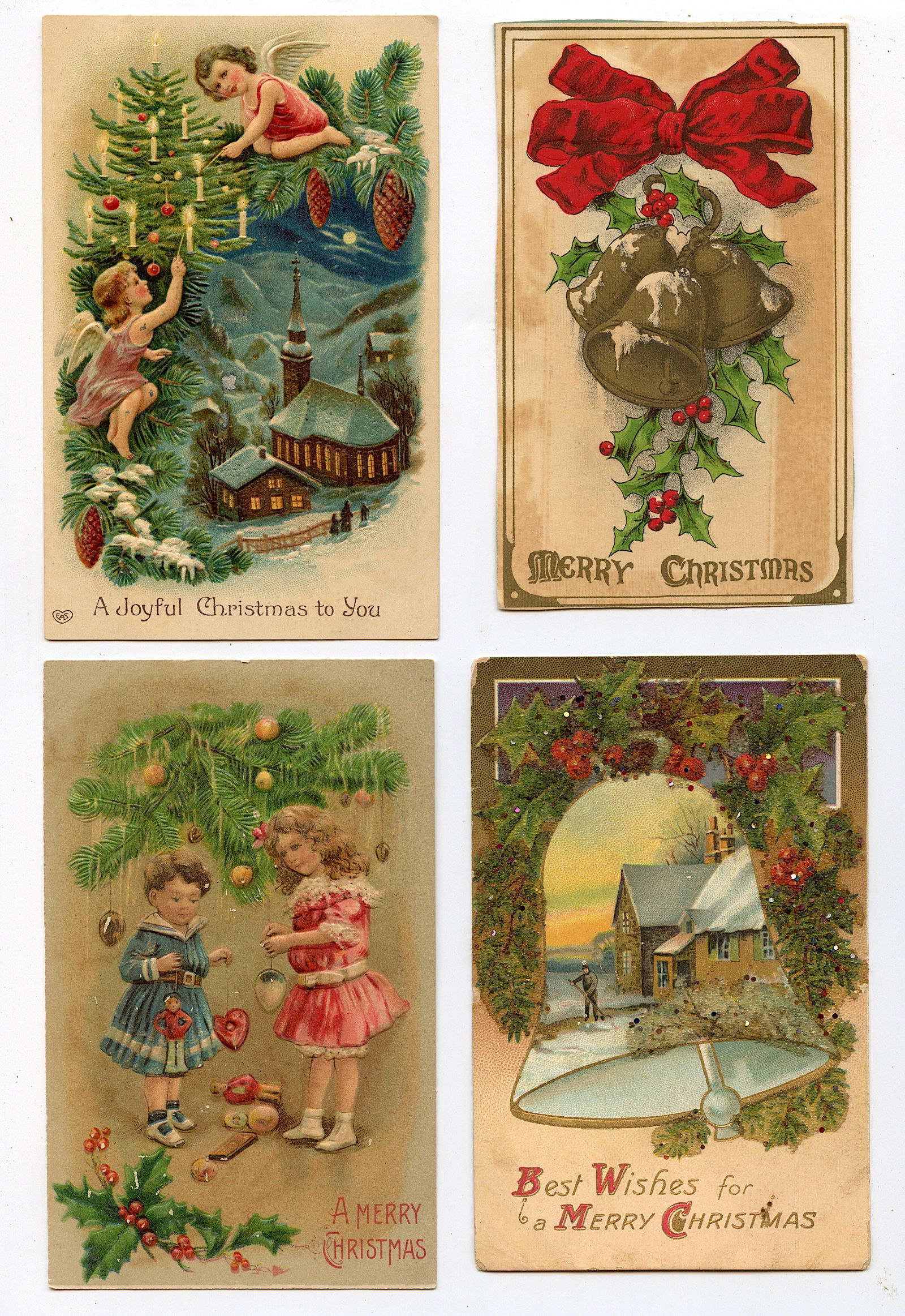 Antique Vintage Scarce Set Postcards Christmas: The dimensions of an antique/vintage postcard are Approx. 5.5"x 3.5" (small variances can occur). ABOUT SHIPPING: This lot is located in Boca Raton, Fl and its shipment will be made directly by Arteli