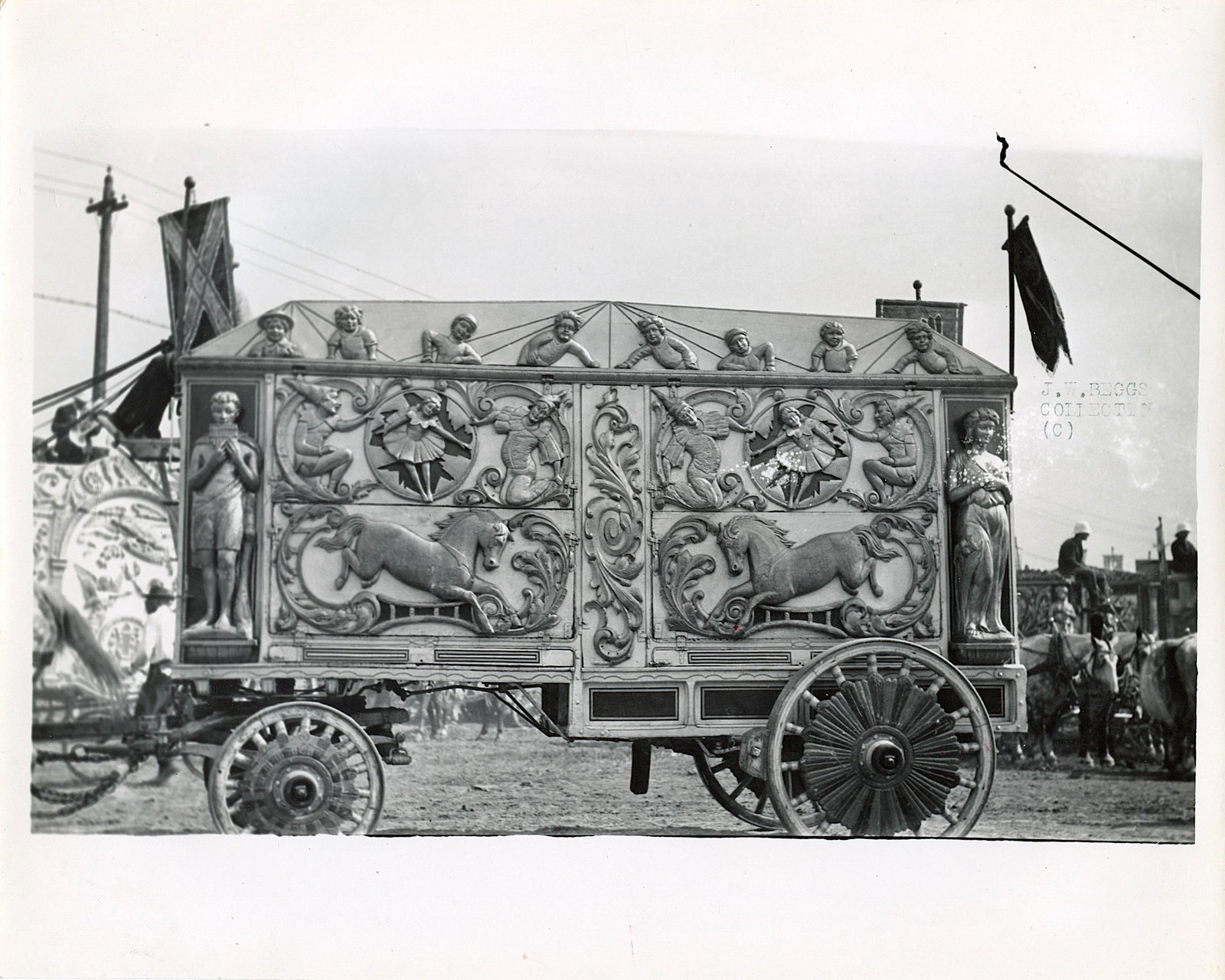 Vintage Real Photo Original Circus Actors Elephants: Provenance: from a collector in Los Angeles, CA. We have included quality images to show their condition. The dimensions are Approx. 10" x 8" (small variances can occur). This lot is located in Boca R