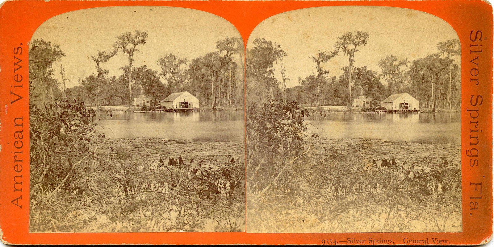 Antique Real Photo Stereoview Silver Springs: This stereoviews is original from the epoch . The stereoviews we are offering come mainly from collectors in the U.S.A. and constitute wonderful testimonies of past time that tend to be unique. They h