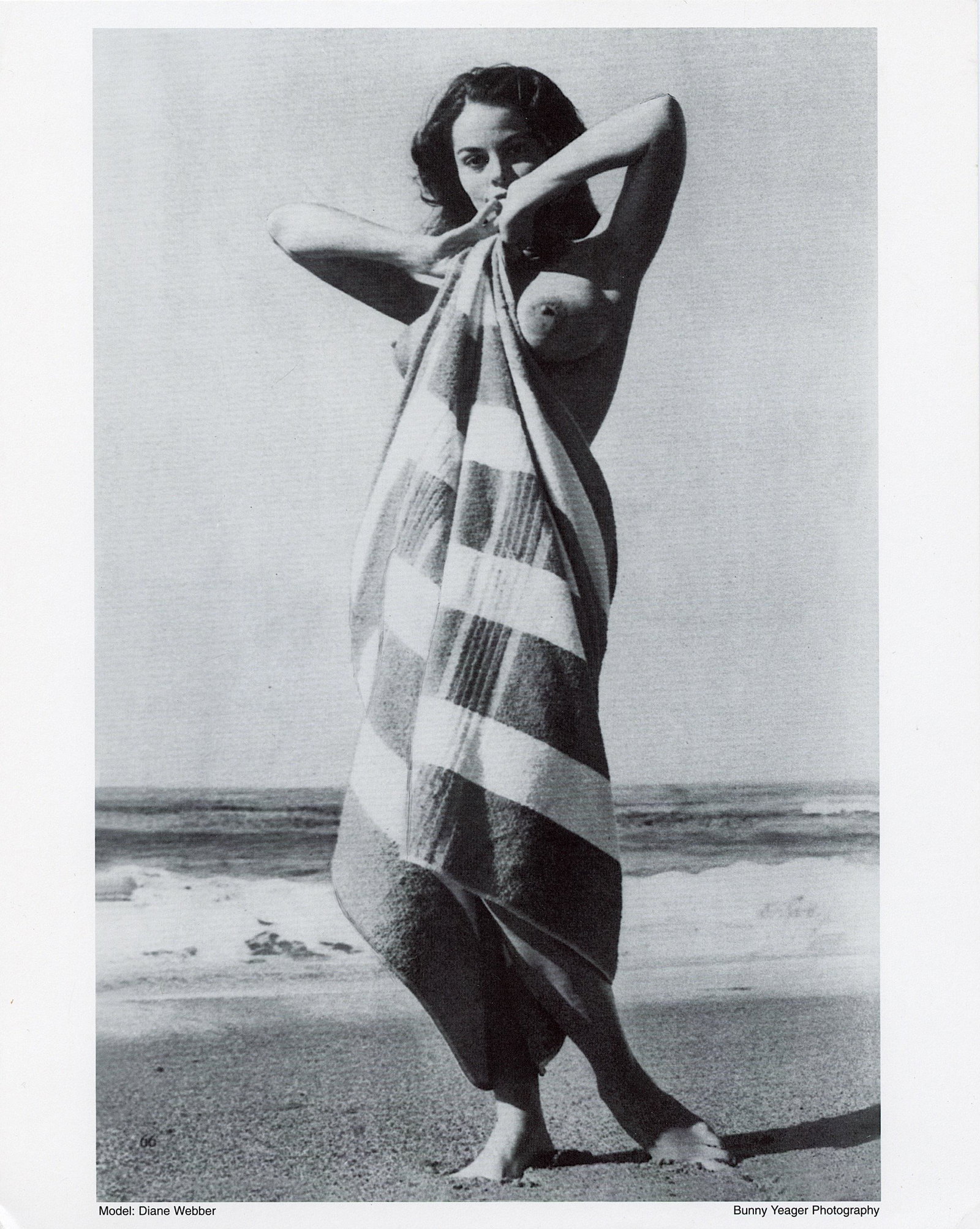BUNNY YEAGER Original Pin Up Lithograph Diane Webber: This lot is coming from Bunny Yeager's estate/archives. Linnea Eleanor "Bunny" Yeager (March 13, 1929 - May 24, 2014) was an American photographer and pin-up model. She met Bettie Page in 1954, and to