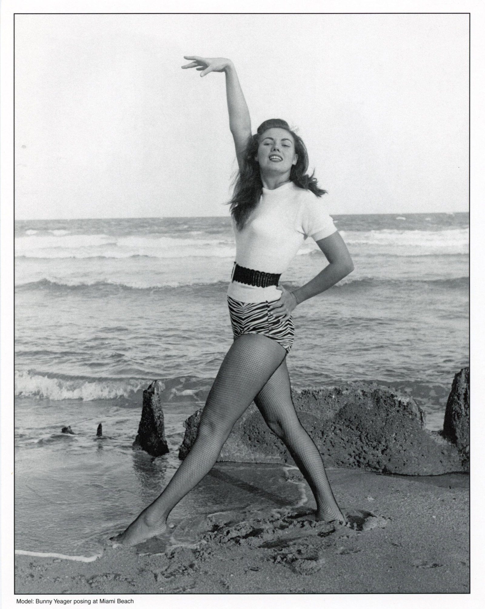 BUNNY YEAGER Original Pin Up Lithograph Bunny Yeager: This lot is coming from Bunny Yeager's estate/archives. Linnea Eleanor "Bunny" Yeager (March 13, 1929 - May 24, 2014) was an American photographer and pin-up model. She met Bettie Page in 1954, and to