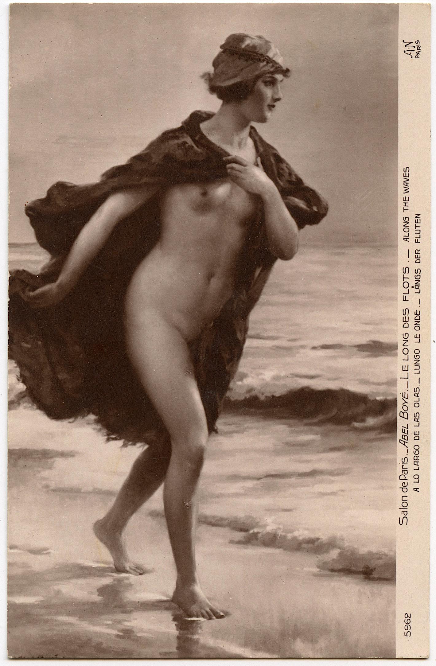 Antique Early Postcard Artistic Female Salon de Paris France (1 of 2)