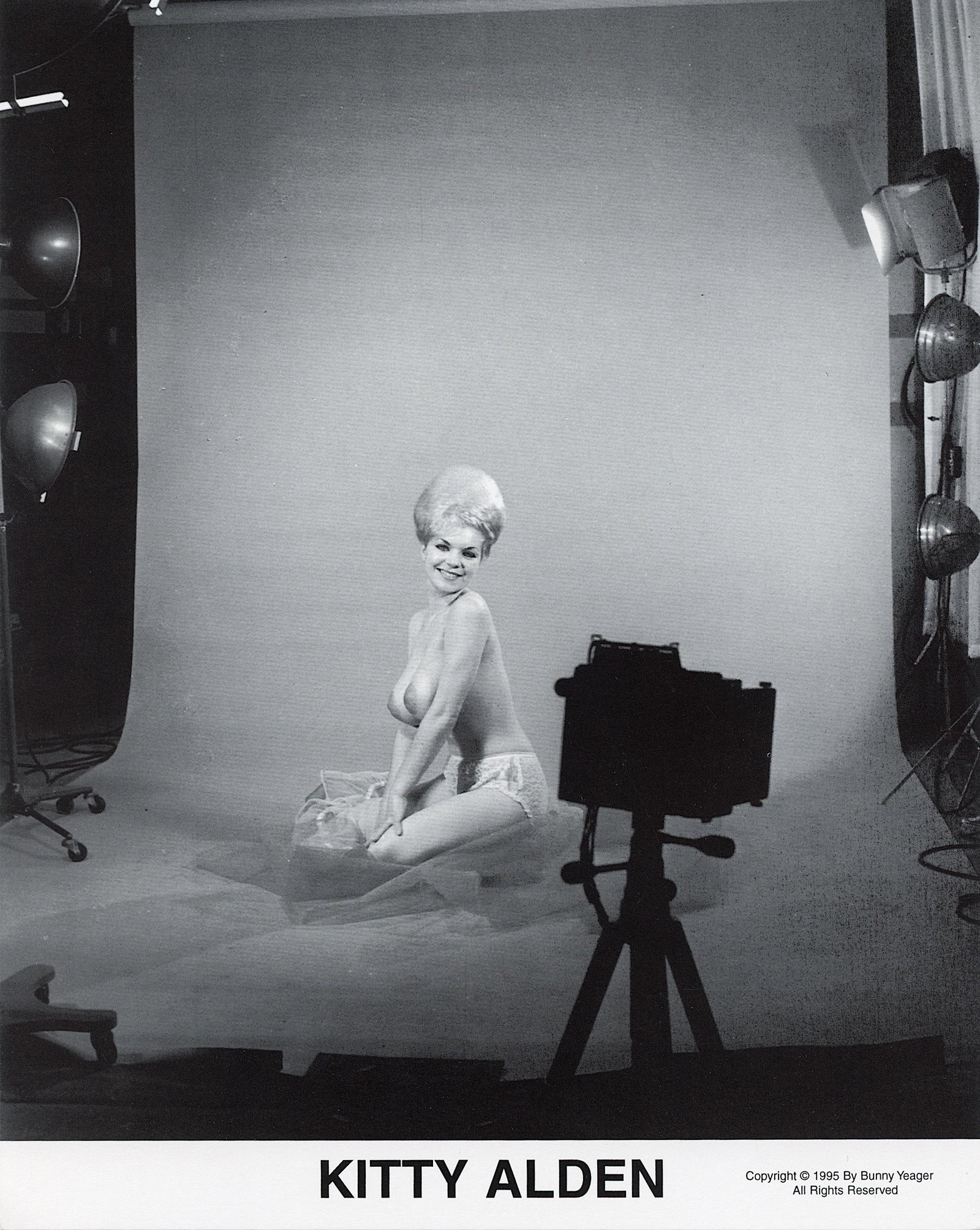 BUNNY YEAGER Original Pin Up Lithograph: This lot is coming from Bunny Yeager's estate/archives. Linnea Eleanor "Bunny" Yeager (March 13, 1929 - May 24, 2014) was an American photographer and pin-up model. She met Bettie Page in 1954, and to