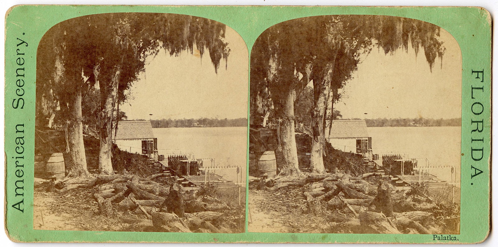 Antique Real Photo Stereoview Palatka, FL: This stereoviews is original from the epoch . The stereoviews we are offering come mainly from collectors in the U.S.A. and constitute wonderful testimonies of past time that tend to be unique. They h