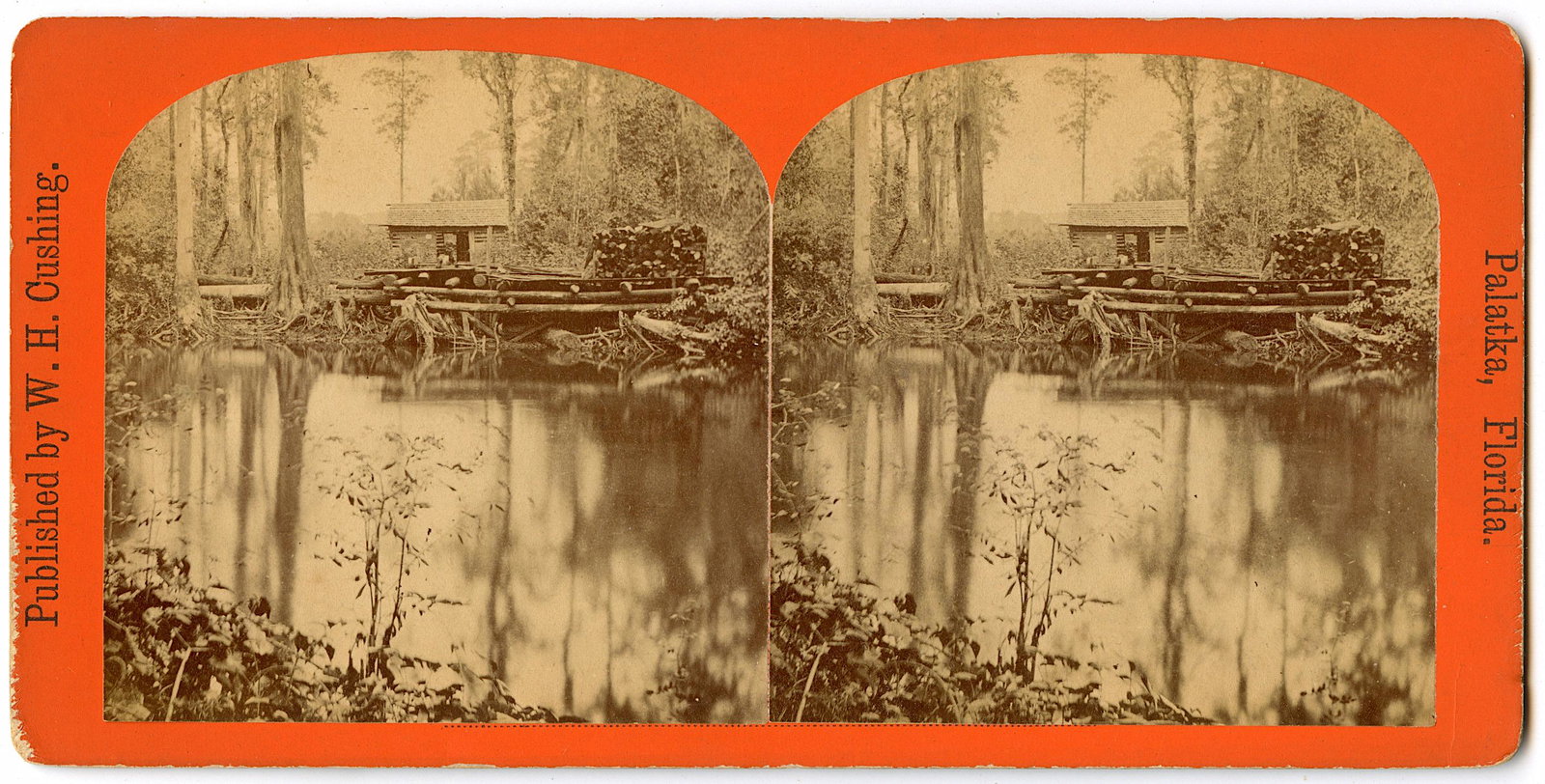 Antique Real Photo Stereoview Eureka Landing Ocklawaha: This stereoviews is original from the epoch . The stereoviews we are offering come mainly from collectors in the U.S.A. and constitute wonderful testimonies of past time that tend to be unique. They h