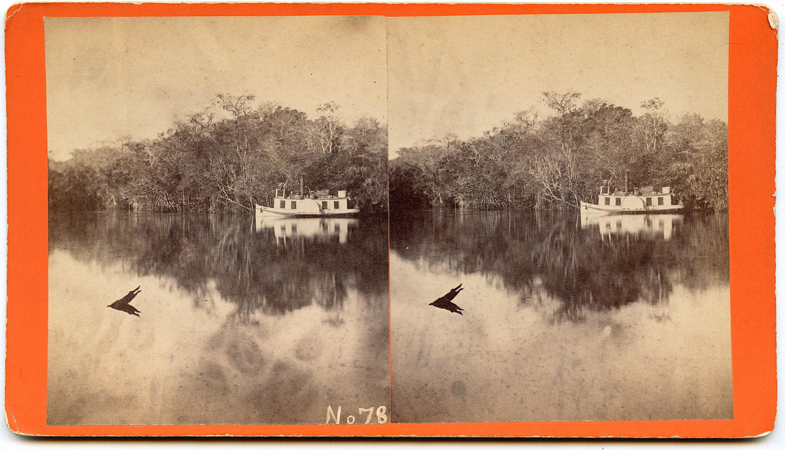 Antique Real Photo Stereoview Steamboat St. Johns River, FL: This stereoviews is original from the epoch . The stereoviews we are offering come mainly from collectors in the U.S.A. and constitute wonderful testimonies of past time that tend to be unique. They h