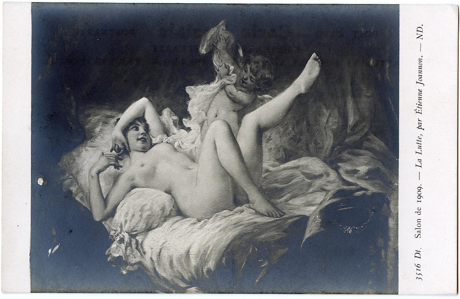 Rare Antique Scarce Postcard French Artistic Nude: The dimensions of an antique/vintage postcard are Approx. 5.5"x 3.5" (small variances can occur). ABOUT SHIPPING: This lot is located in Boca Raton, Fl and its shipment will be made directly by Arteli