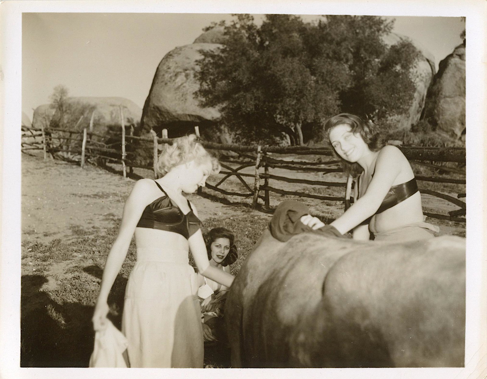 Original Vintage Pin Up Photograph from 1950s 4" x 5": This lot is coming from Bunny Yeager's estate/archives. Linnea Eleanor "Bunny" Yeager (March 13, 1929 - May 24, 2014) was an American photographer and pin-up model. She met Bettie Page in 1954, and to