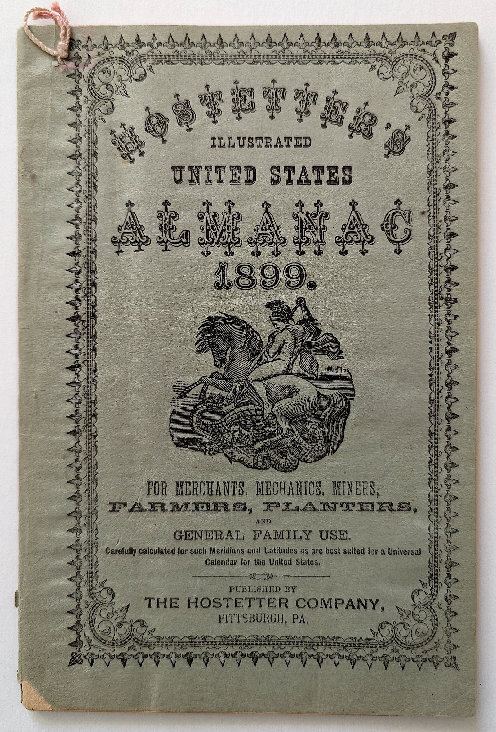 Antique Booklet ALMANAC 1899 Rare Ending 19th.C.: Provenance: from a deceased collector in Miami. We have included quality images to show their condition. This lot is located in Boca Raton, Fl and its shipment will be made directly by Artelisted. Shi