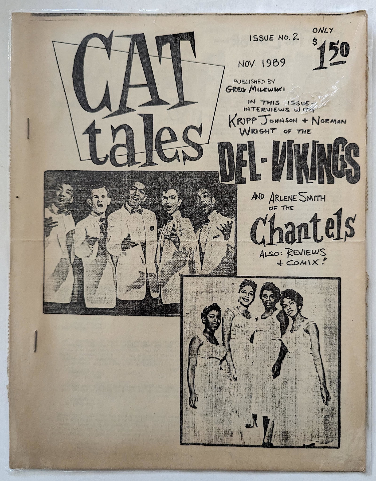 Vintage Magazine CAT TALES, Nov 1989: The provenance of this item is from a WWII veteran collector in Georgia. This lot is located in Boca Raton, Fl and its shipment will be made directly by Artelisted. Shipping insurance is the responsib