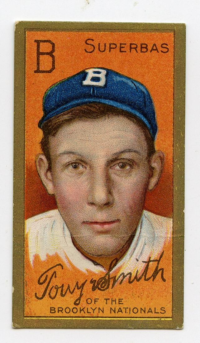 Baseball Card Tony Smith Brooklyn Dodgers, 1911 (1 of 2)