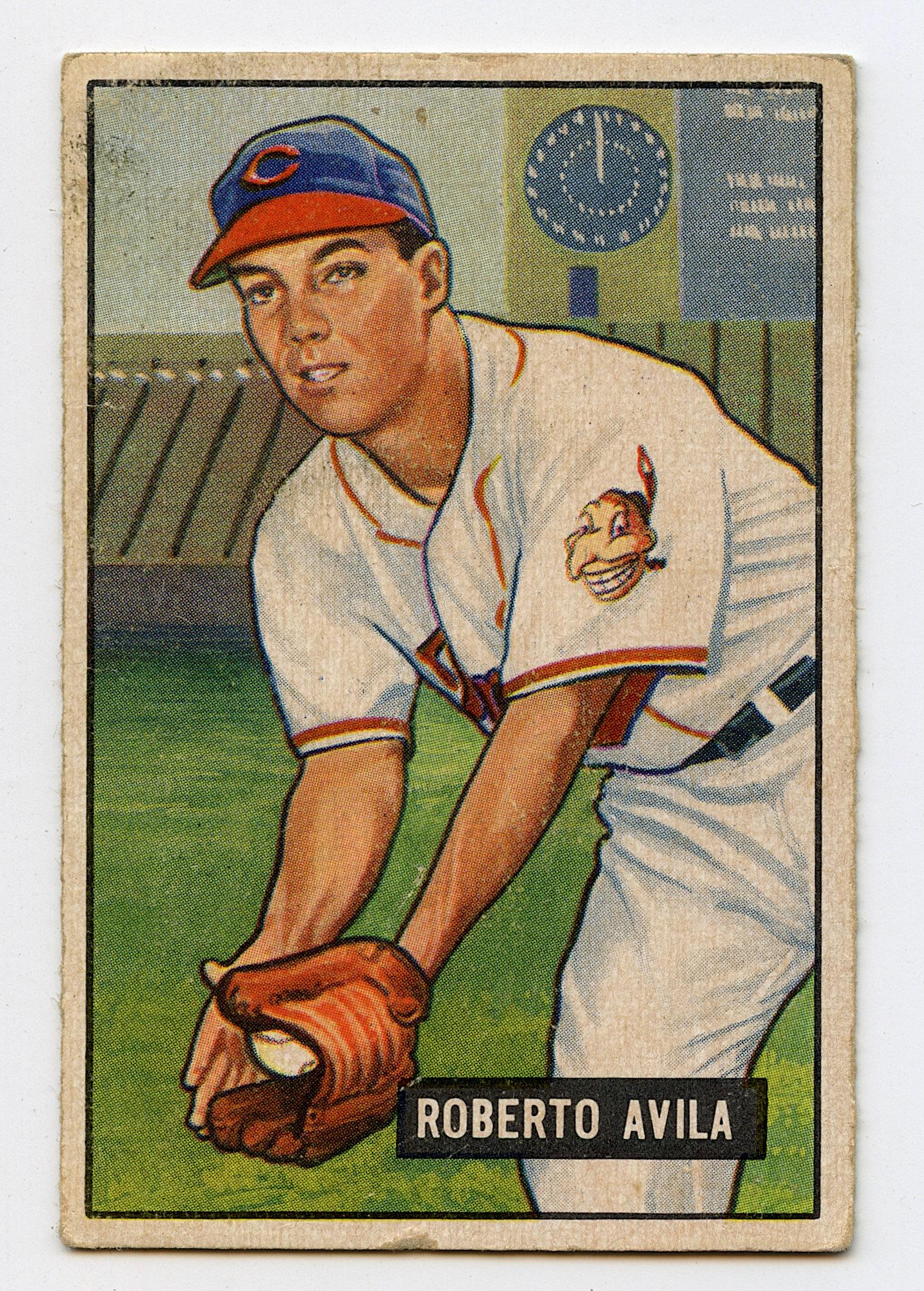 Baseball Card Roberto Bobby Avila, 1951 (1 of 2)