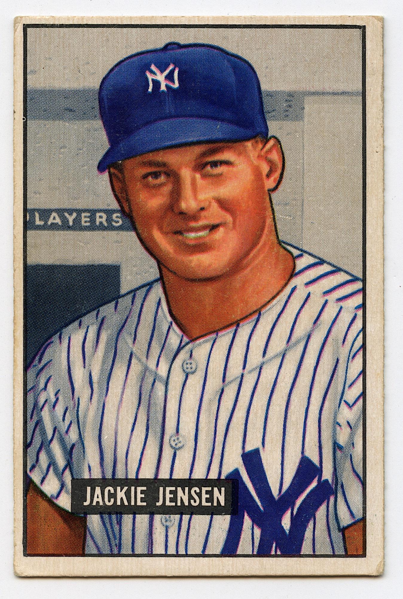 Baseball Card Jackie Jensen Yankees, 1951 (1 of 2)