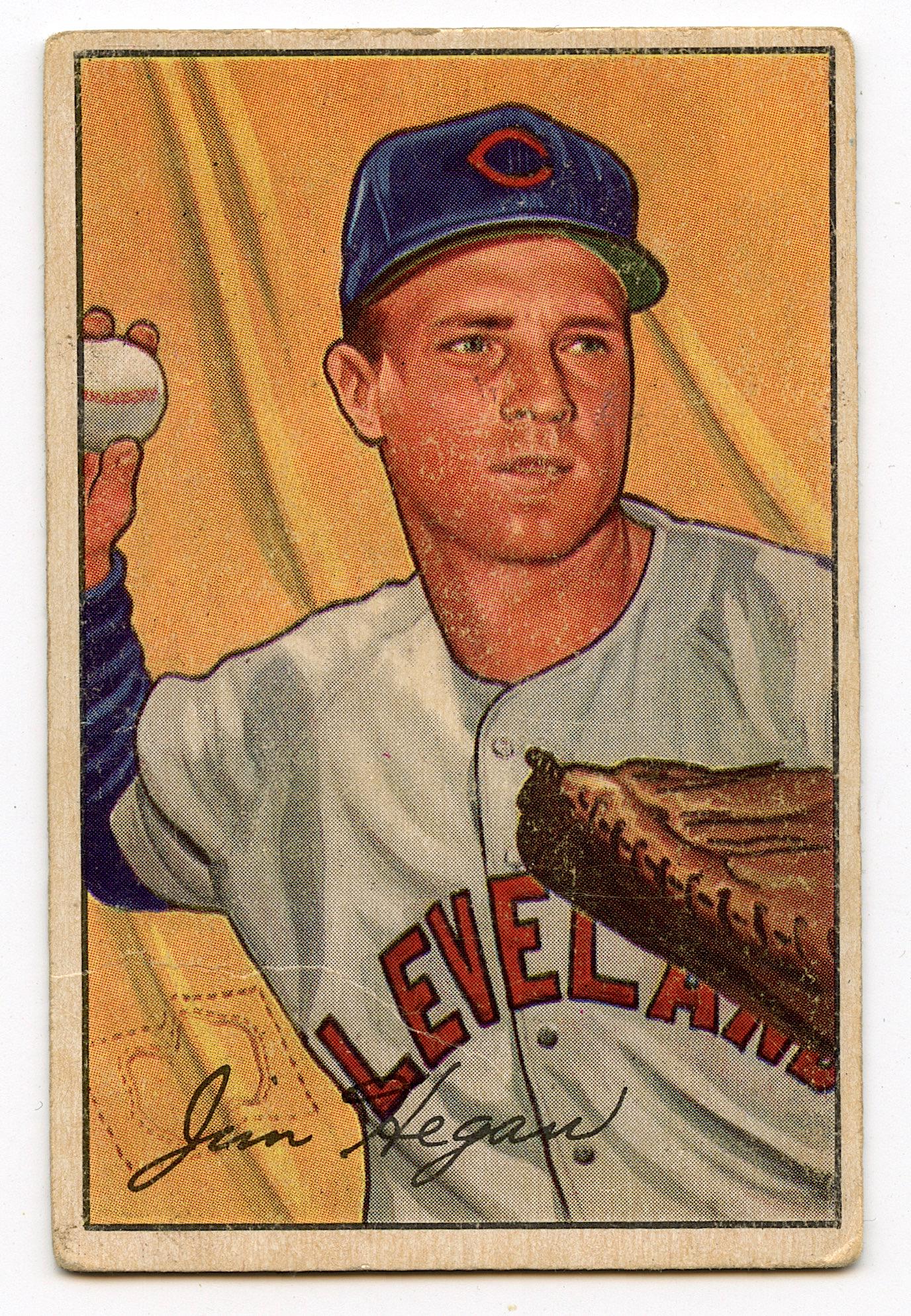 Baseball Card Jim Hegan Cleveland Indians, 1952 (1 of 2)