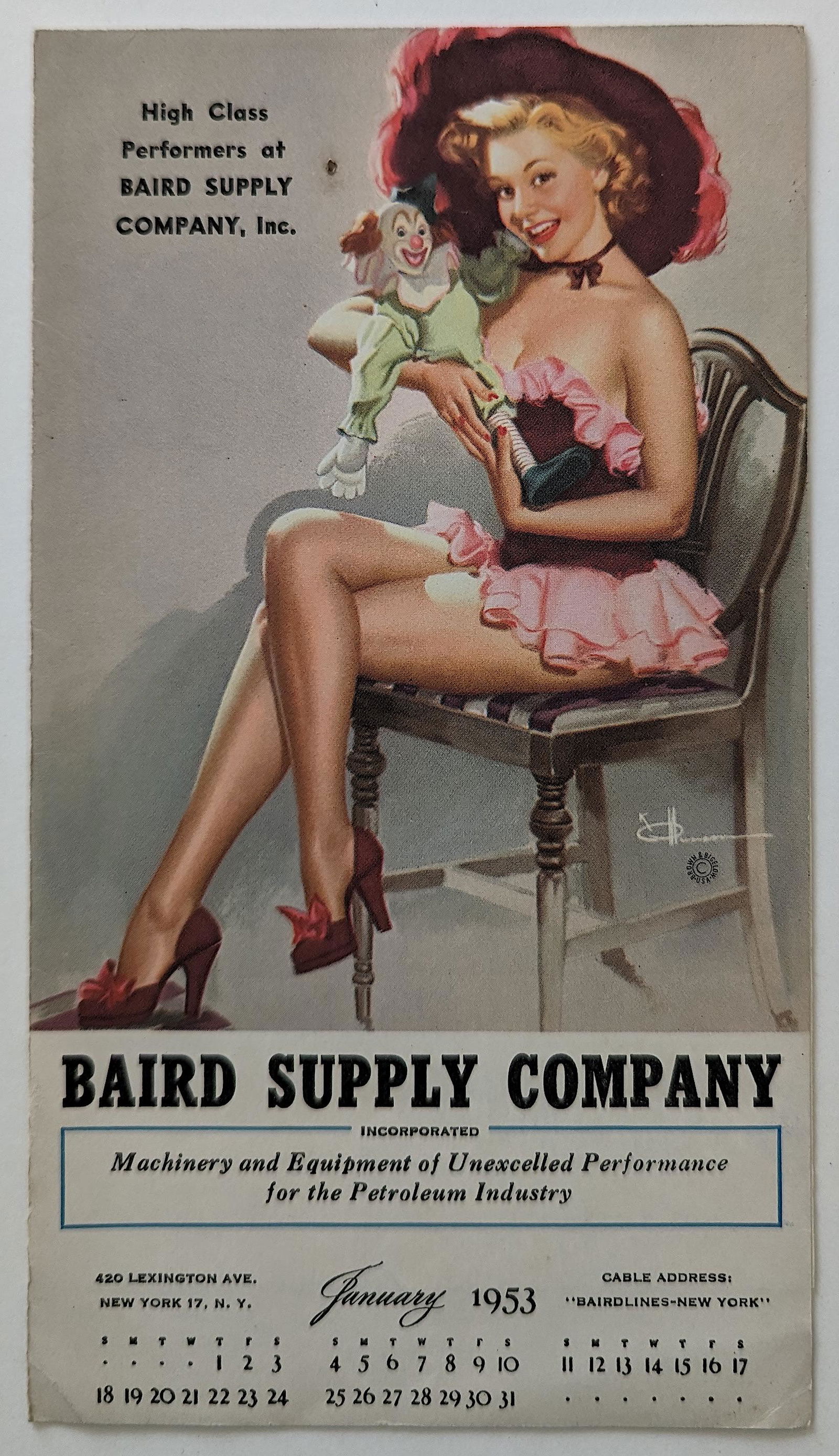 Vintage 1953 Pin Up Advertising Ephemera (1 of 3)