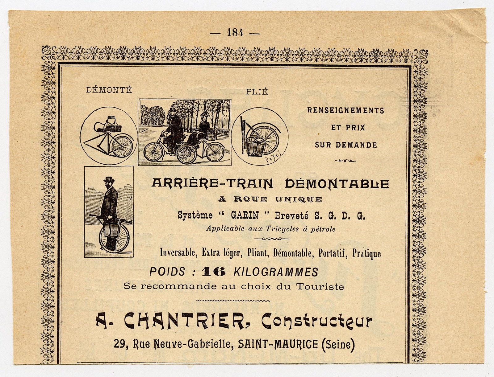 Antique Rare French Advertising Arriere-Train Demontable: The lots offered in this sale come to us from three estates of deceased American collectors. We are specifying: 1. The mediums (es. original hand painted, prints). 2. The signature we were able to dec
