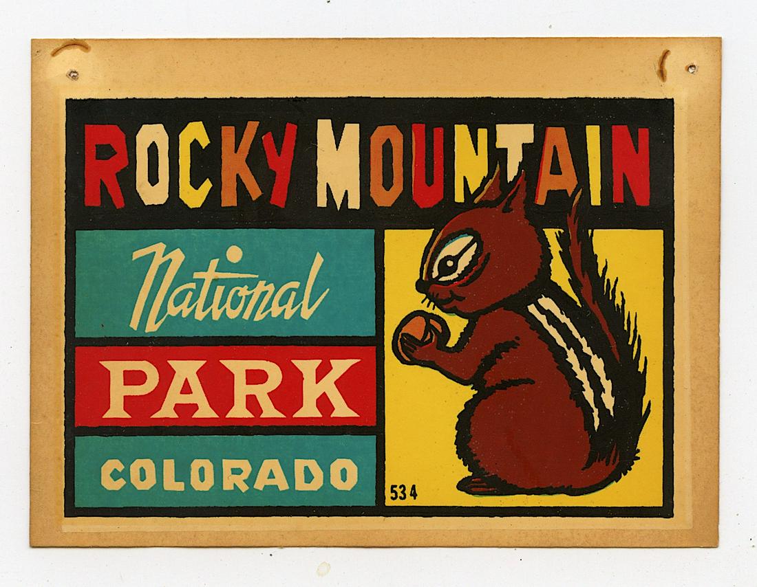 Vintage Ephemera Rocky Mountain National Park Colorado: The lots offered in this sale come to us from three estates of deceased American collectors. We are specifying: 1. The mediums (es. original hand painted, prints). 2. The signature we were able to dec