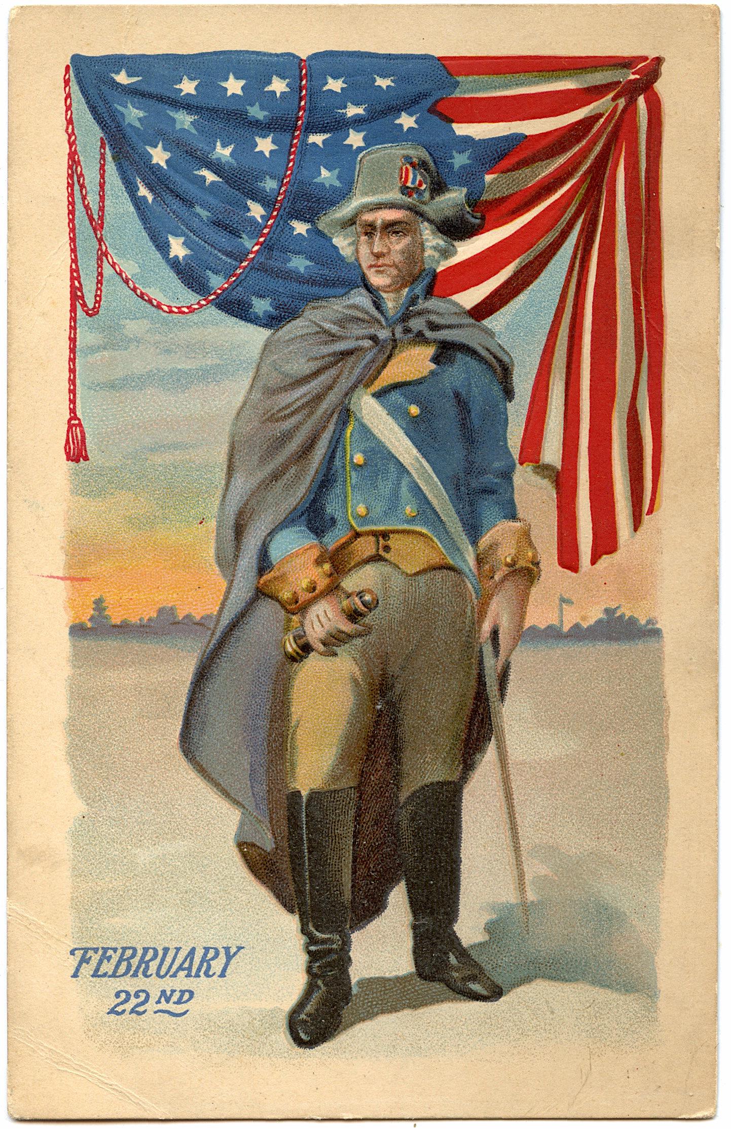 Antique Vintage Rare Postcard U.S. PATRIOTIC (1 of 2)