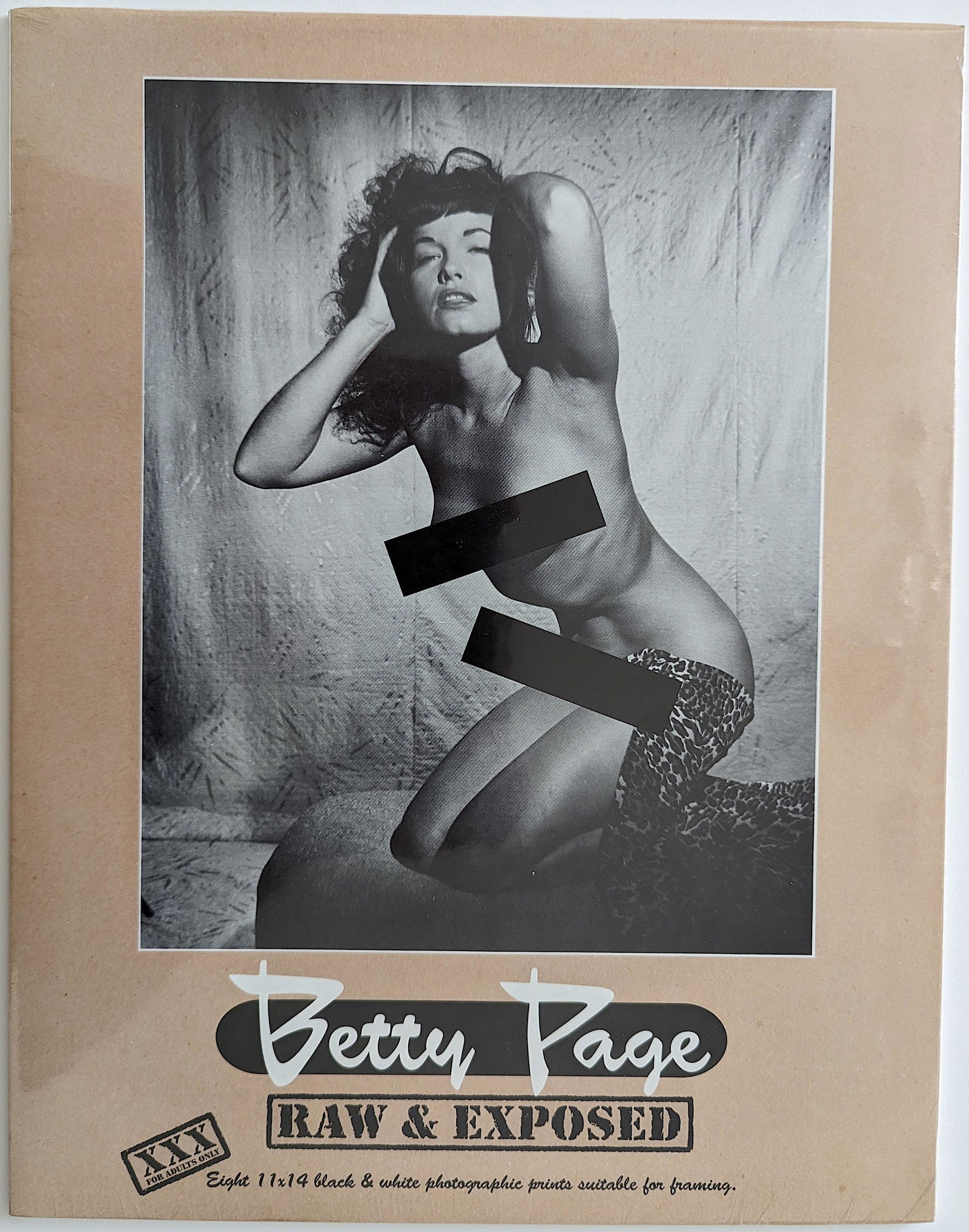 BETTY PAGE Raw & Exposed Eight 11 x 14 Photographic Prints (1 of 2)