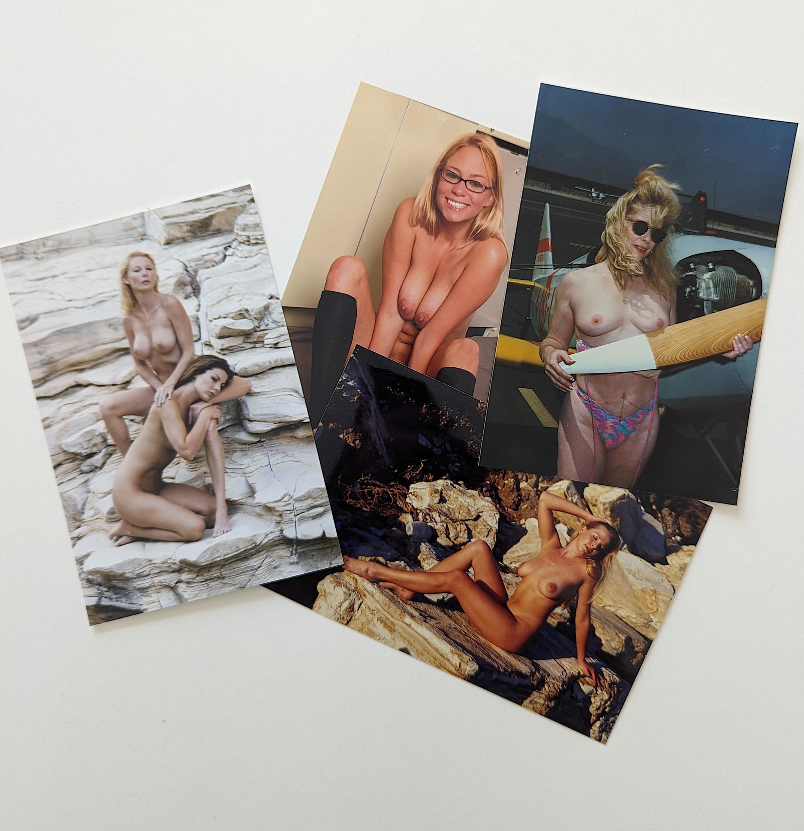 Original Set of 4 Pin Up Models Photographs BUNNY YEAGER 6 x 4 (1 of 2)