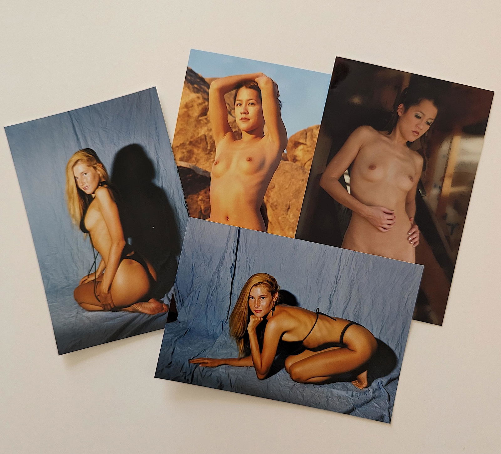 Original Set of 4 Pin Up Models Photographs BUNNY YEAGER 6 x 4 (1 of 2)