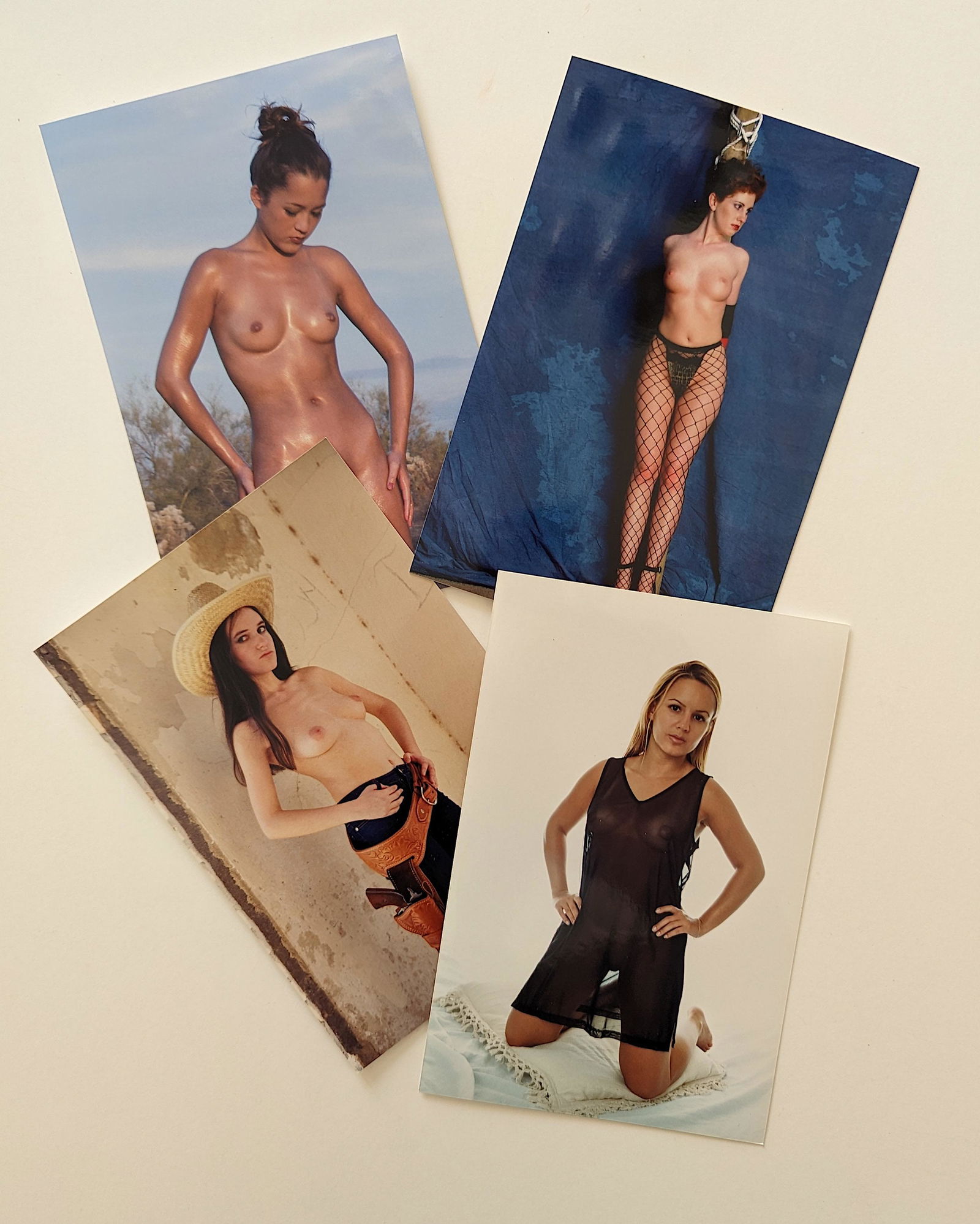 Original Set of 4 Pin Up Models Photographs BUNNY YEAGER 6 x 4 (1 of 2)