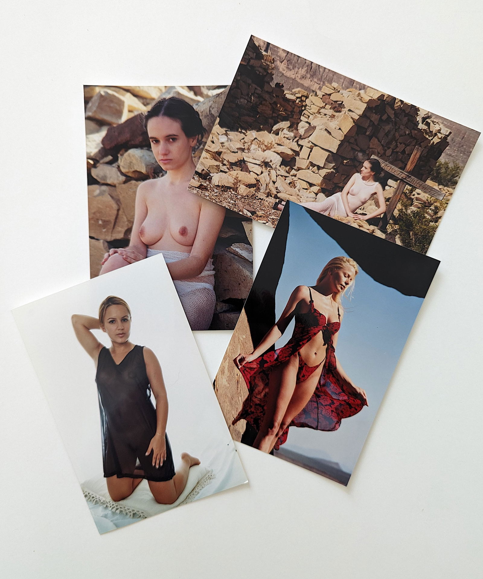 Original Set of 4 Pin Up Models Photographs BUNNY YEAGER 6 x 4 (1 of 2)