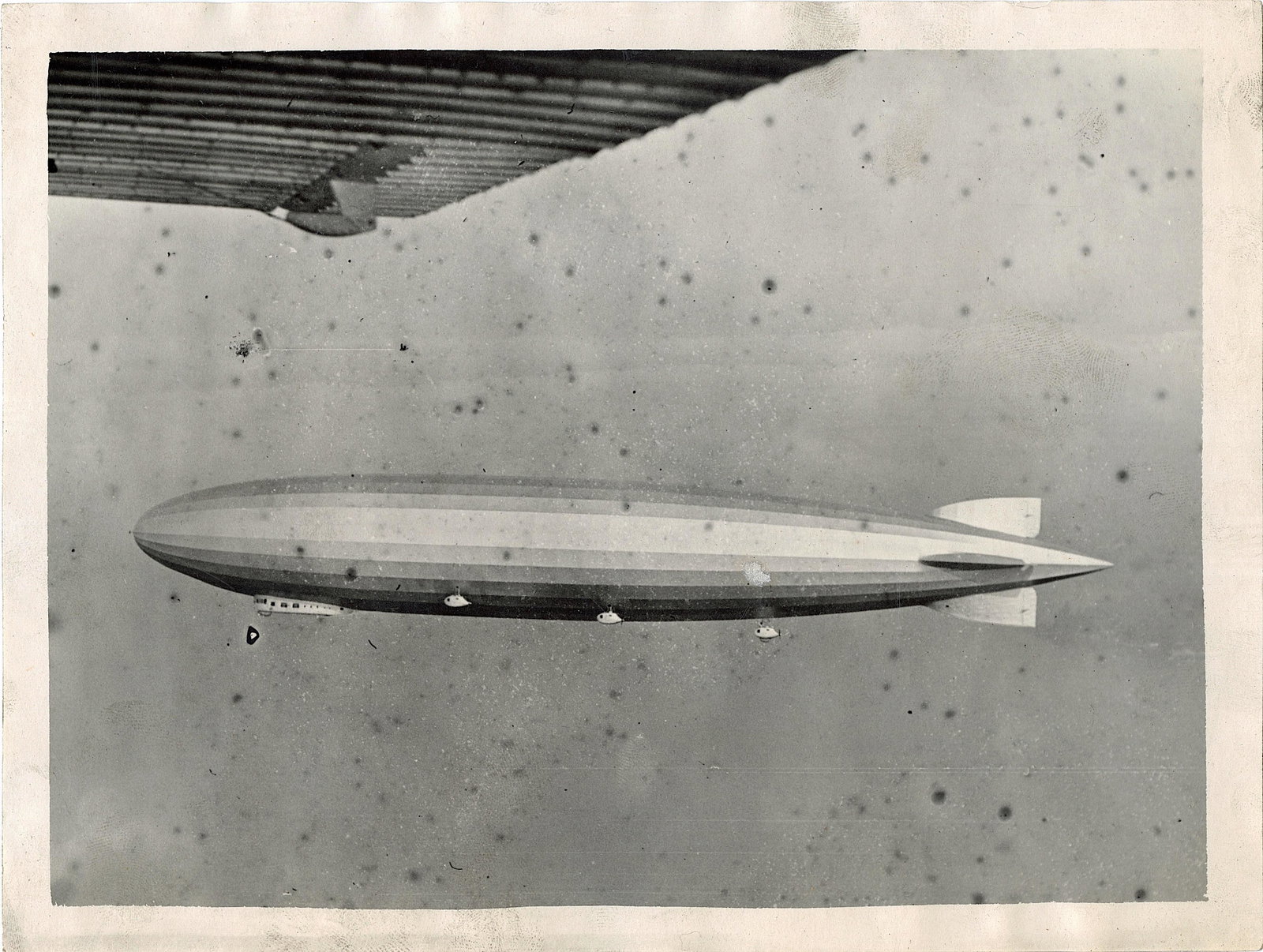 Antique Vintage Real Photo Aviation Zeppelin: Provenance: from a collector in Los Angeles, CA. We have included quality images to show their condition. The dimensions are Approx. 7" x 9.5" (small variances can occur). This lot is located in Boca 