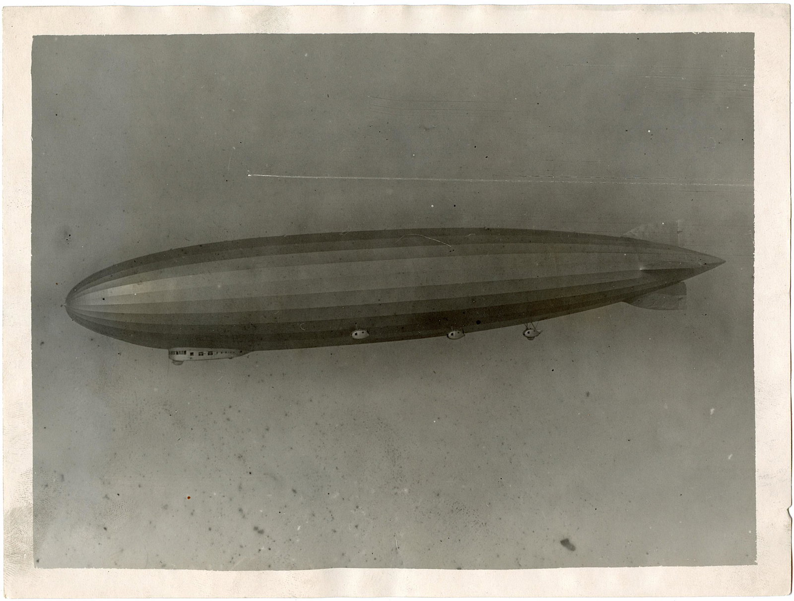 Antique Vintage Real Photo Aviation Zeppelin: Provenance: from a collector in Los Angeles, CA. We have included quality images to show their condition. The dimensions are Approx. 7" x 9.5" (small variances can occur). This lot is located in Boca 