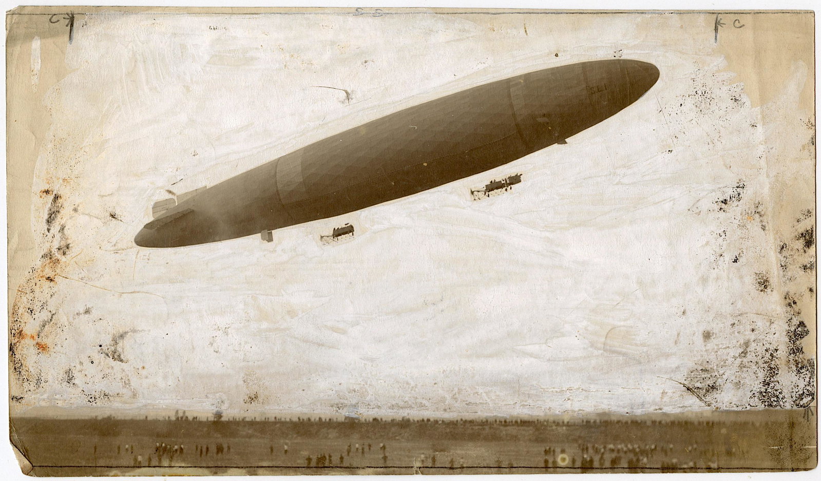 Antique Vintage Real Photo Aviation Zeppelin: Provenance: from a collector in Los Angeles, CA. We have included quality images to show their condition. The dimensions are Approx. 5" x 9" (small variances can occur). This lot is located in Boca Ra