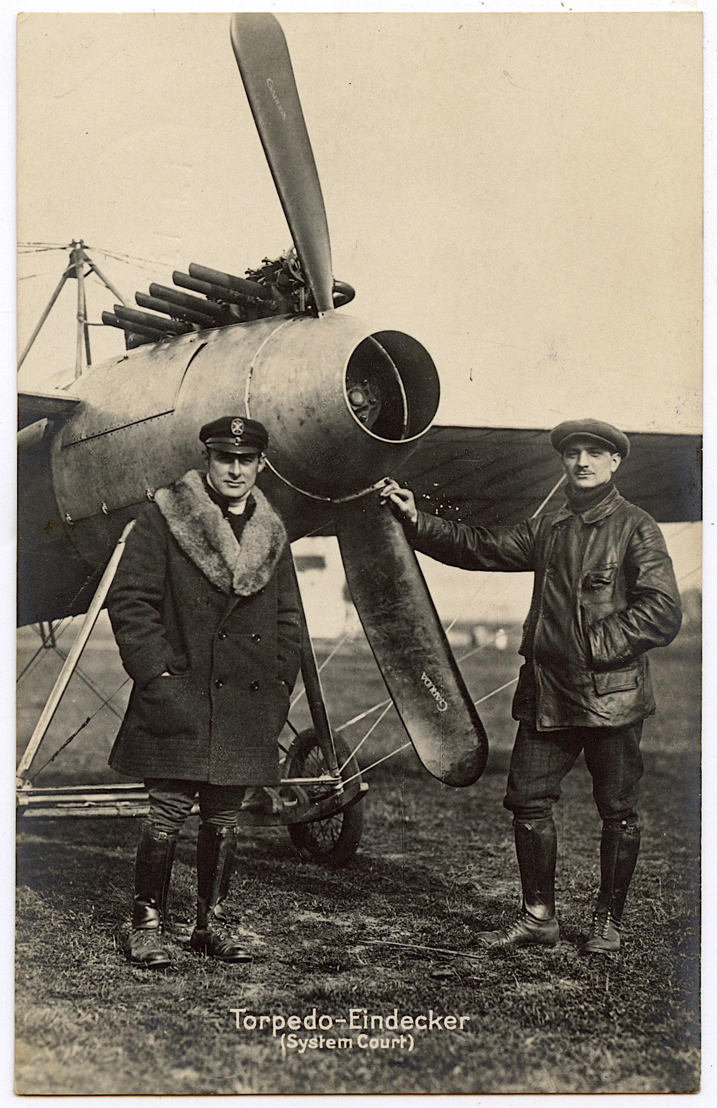 Old Rare RPPC German Photo Postcard Pioneers Aviation (1 of 2)