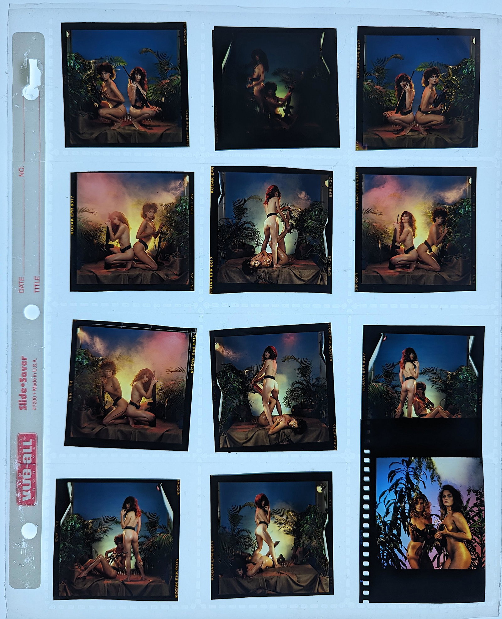 Set Positives Professional Photograph Female Model: Provenance from a Professional American photographer and collector during the last 30 years in LA, CA.. This lot is located in Boca Raton, Fl and its shipment will be made directly by Artelisted. Ship