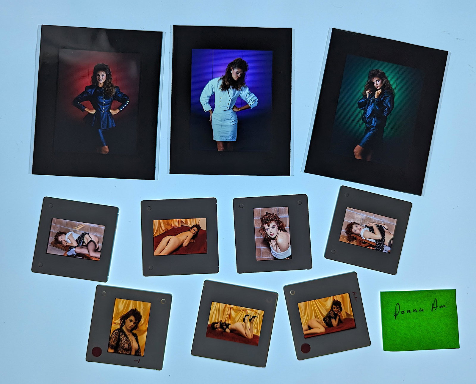 Set Positives Professional Photograph Female Model: Provenance from a Professional American photographer and collector during the last 30 years in LA, CA.. This lot is located in Boca Raton, Fl and its shipment will be made directly by Artelisted. Ship