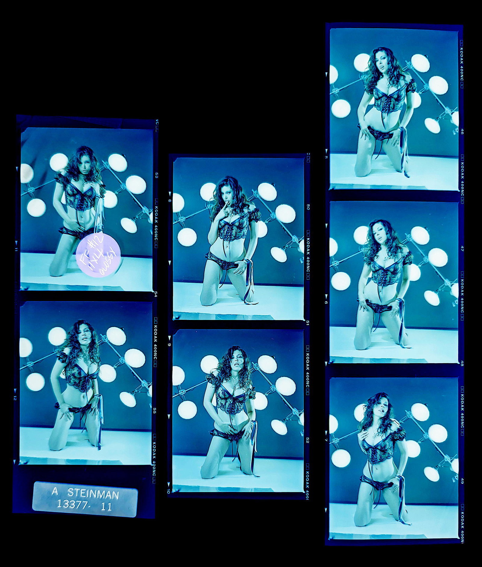 Set Negative Photos Female Pin Up by STEINMAN: Provenance from a Professional American photographer and collector during the last 30 years in LA, CA.. This lot is located in Boca Raton, Fl and its shipment will be made directly by Artelisted. Ship