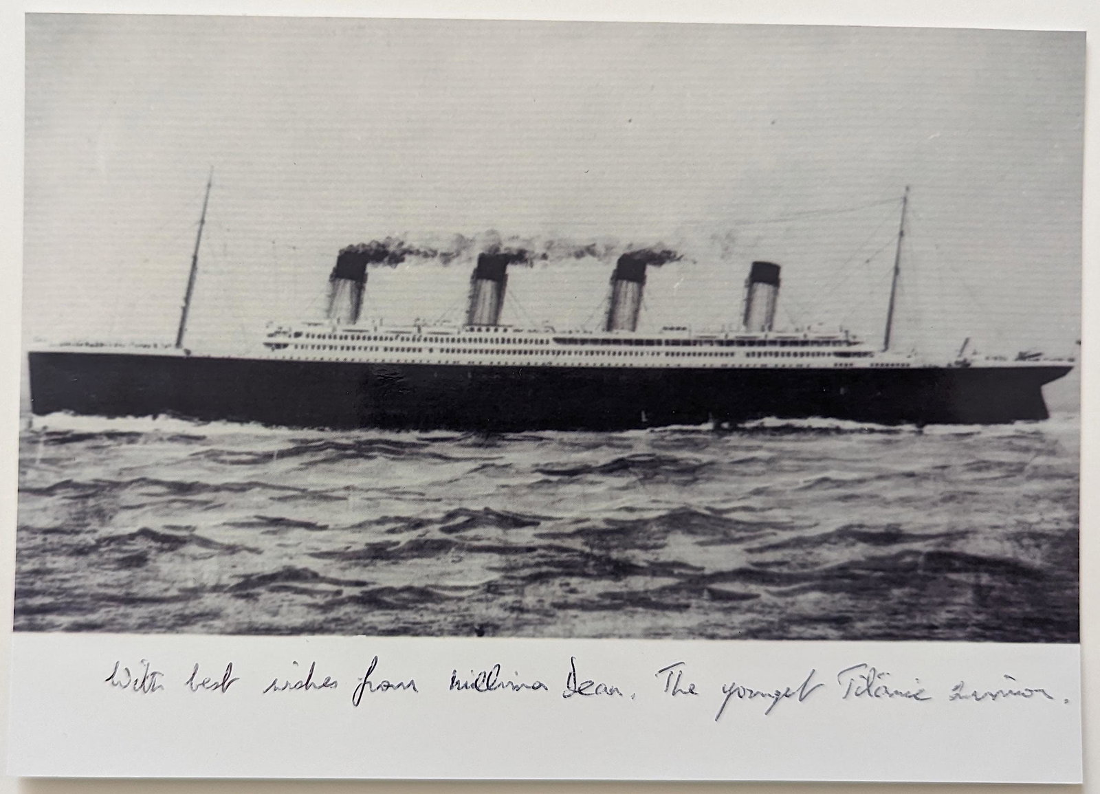 Original TITANIC Ephemera Signed Survivors (1 of 2)