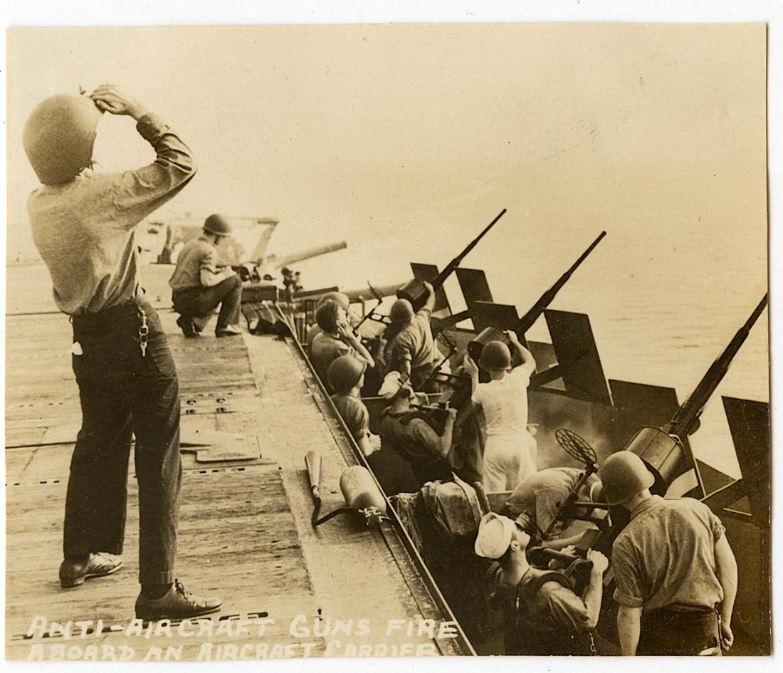 Old Authentic Velox Photo Military Bomber, Ship (1 of 2)