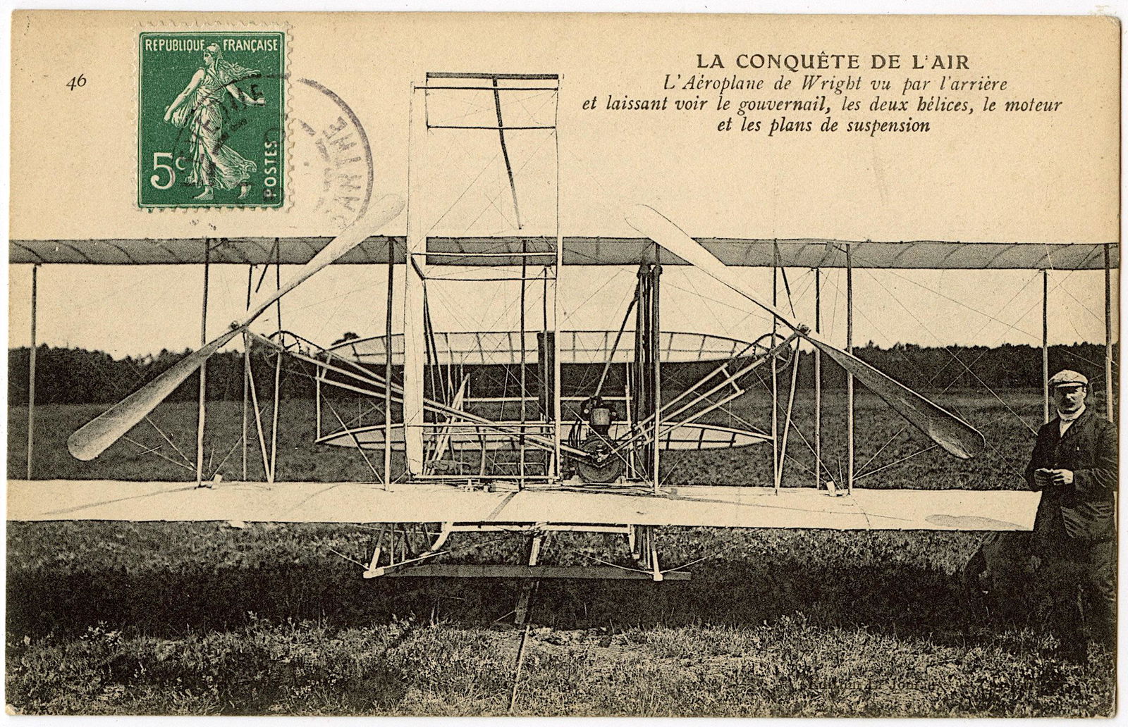 Antique Rare Postcard Pioneers Aviation (1 of 2)