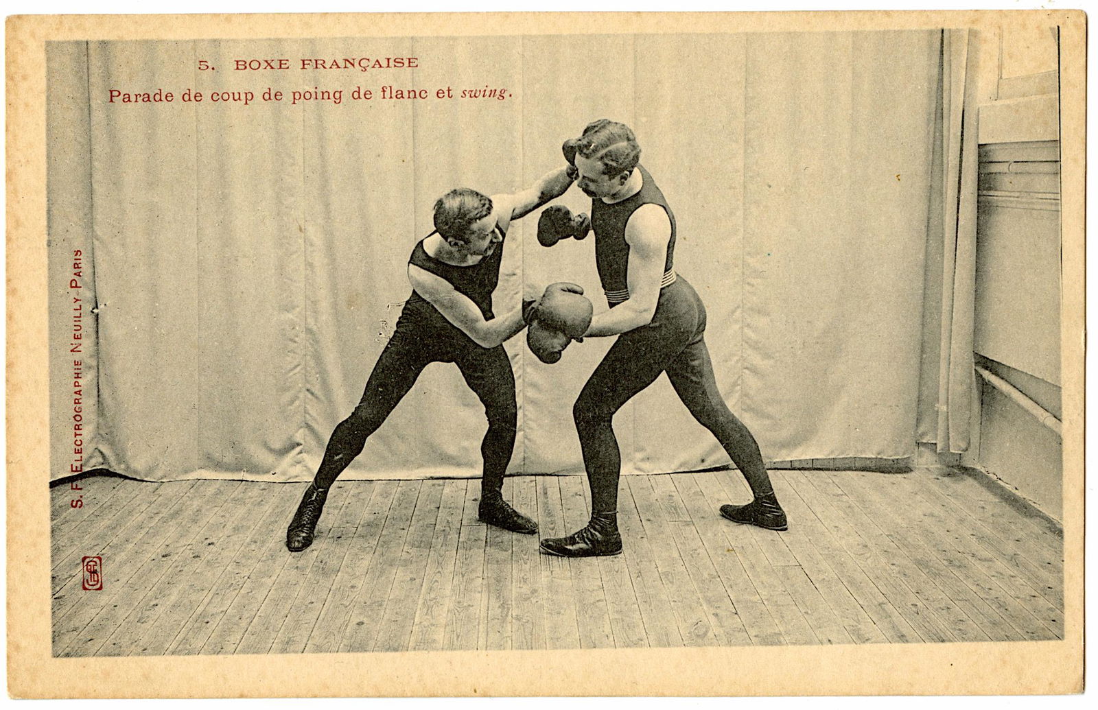 Antique Vintage Rare Postcard Sports Boxing (1 of 2)