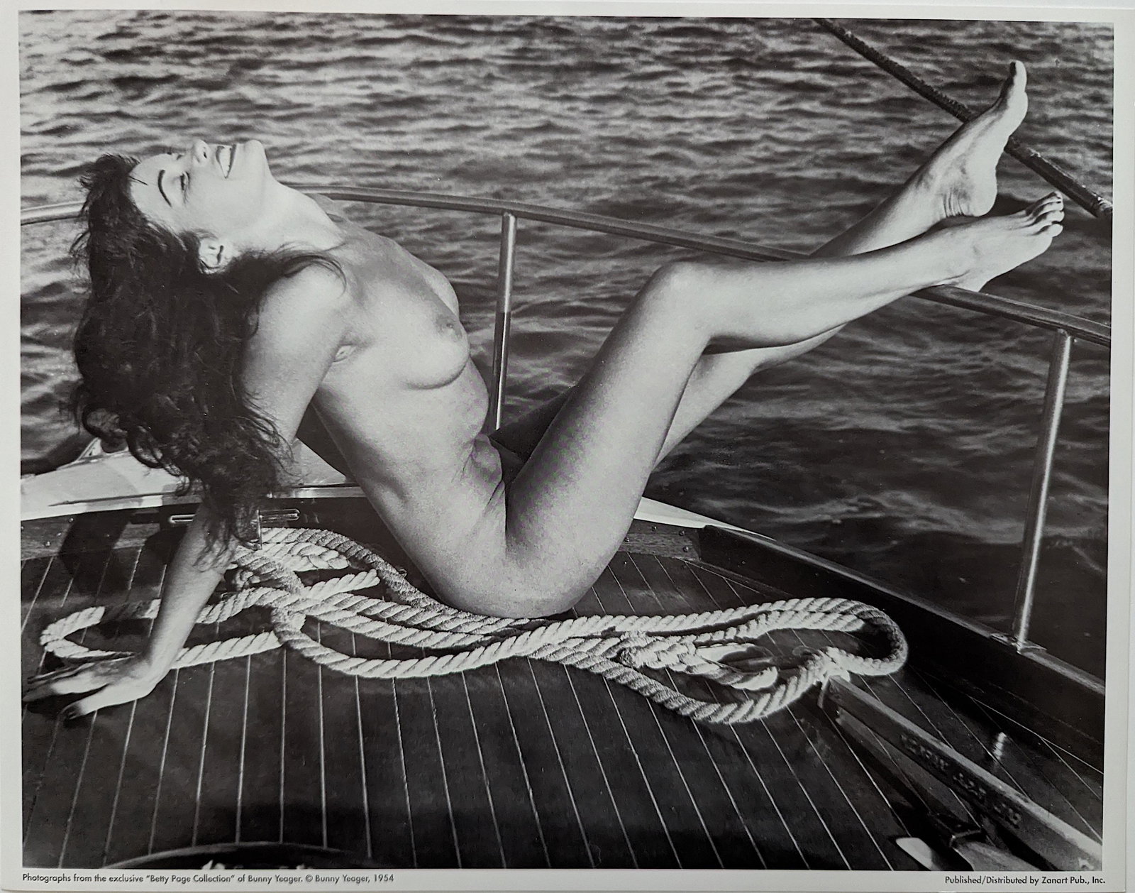 BUNNY YEAGER Authentic Lithograph BETTY PAGE 11" x 14 ": This lot is coming from Bunny Yeager's estate/archives. Linnea Eleanor "Bunny" Yeager (March 13, 1929 - May 24, 2014) was an American photographer and pin-up model. She met Bettie Page in 1954, and to