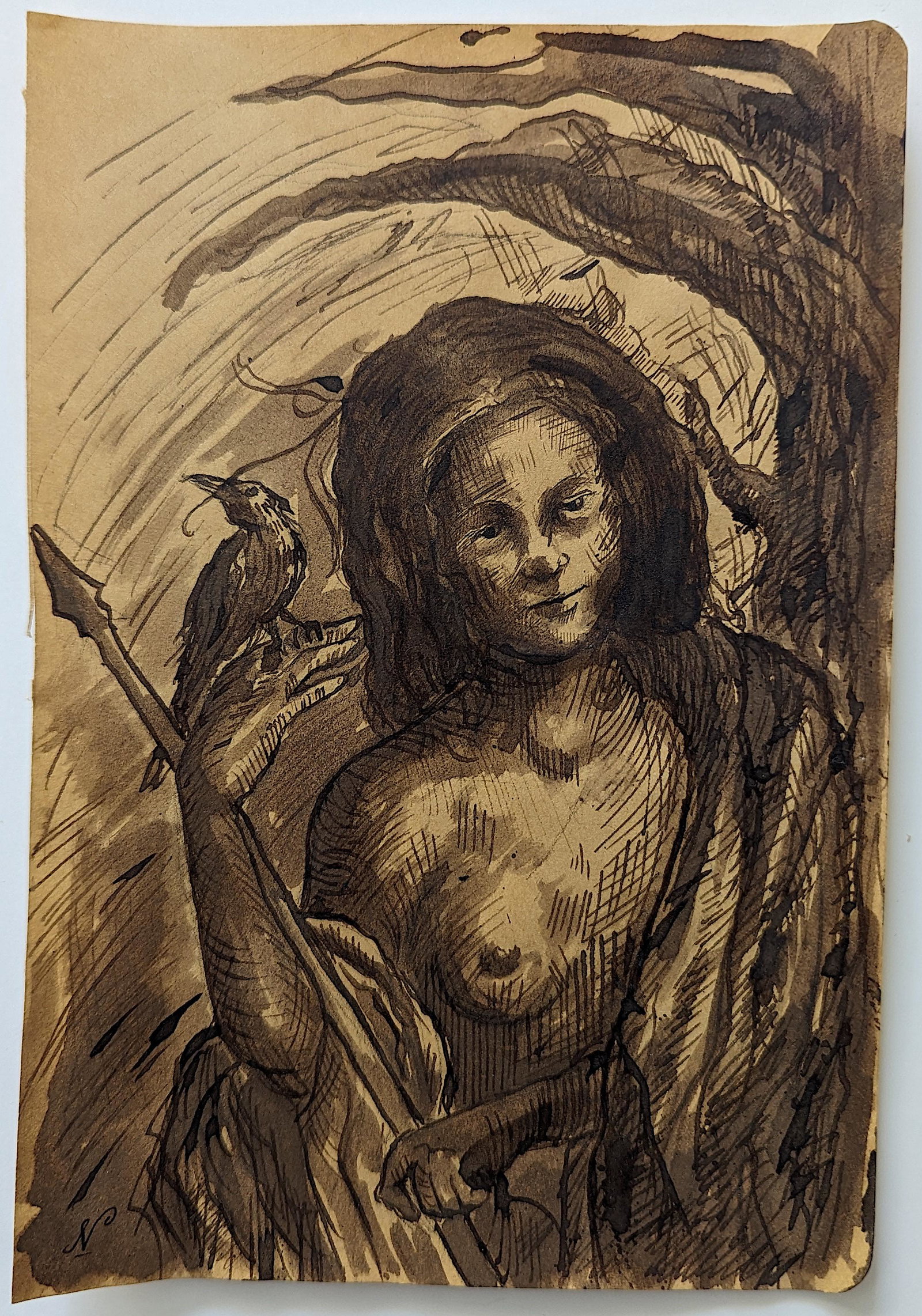Original Art Painting NICOLAUS PINXIT Listed: ABOUT THE ARTIST: Nicolaux is a prominent Colombian artist following and amphasizing drama and depth, the Renaissance techniques of tenebrism chiaroscuro artists like the Italian Caravaggio (1571 - 16