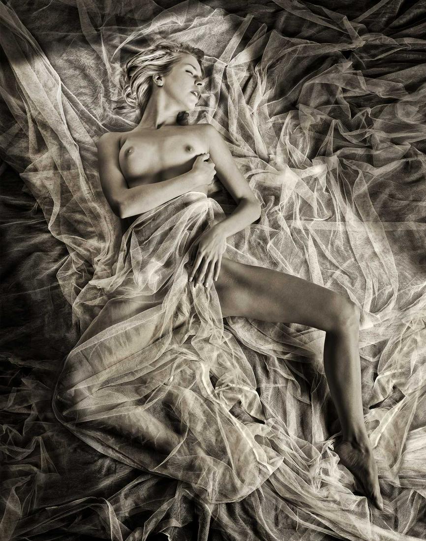 Photograph Rudolf B Pekar (1947) 'Siesta' L. Ed. 5/30: It is important to acknowledge the skill and vision of the photographer behind this captivating image. The interplay between light and shadow is of the utmost importance. Pekar's masterful use of ligh