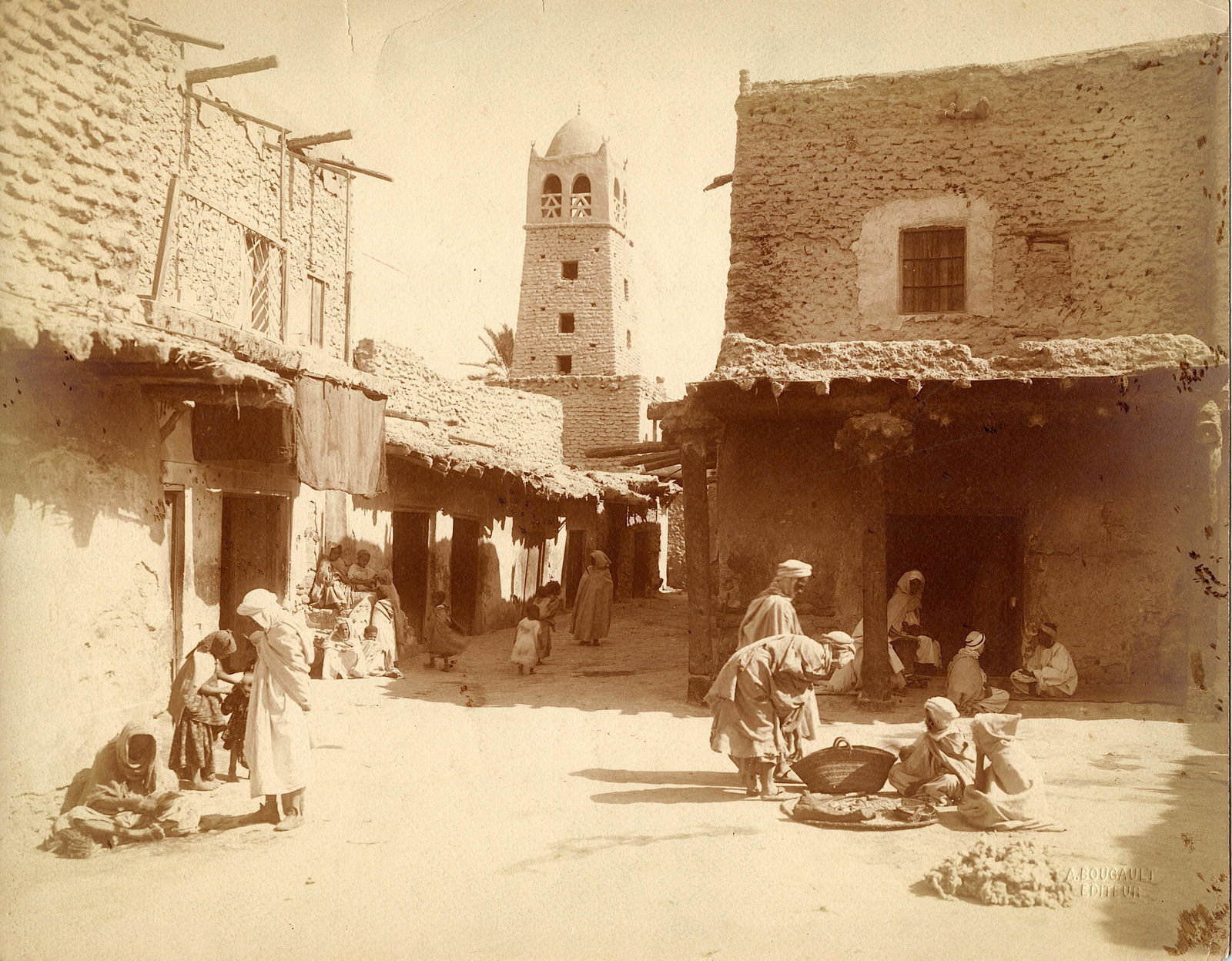 Antique Photo by Alexandre Bougault North Africa, 19th C. (1 of 2)