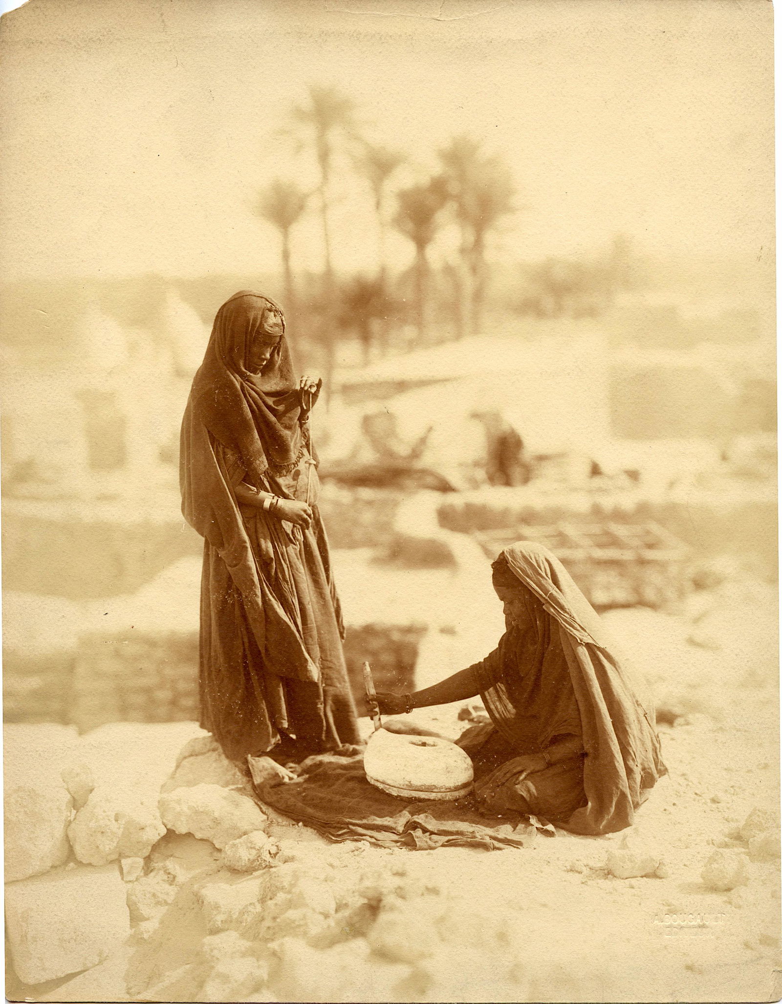 Antique Photo by Alexandre Bougault North Africa, 19th C. (1 of 2)