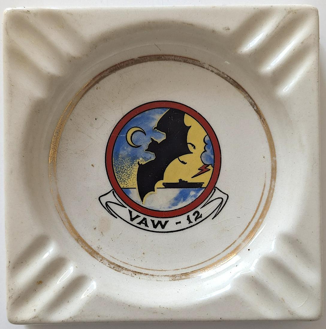 Vintage Original Ashtray U.S. Navy VAW-2 (1 of 2)