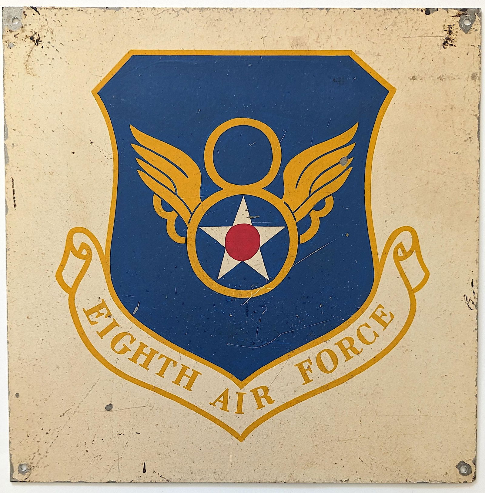 Vintage Original Metal Sign U.S. Air Force USAF 8th (1 of 2)